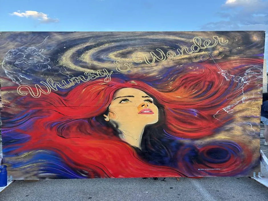 Whimsy & Wonder 2026 live festival mural